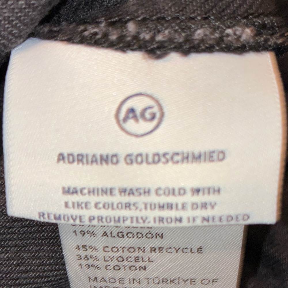 NWT womens Adriano Goldschimied AG Jeans Laney Moto Jacket Demure XL - Picture 8 of 8